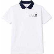 T-shirt Sergio Tacchini Bondi Polo Shirt White/Maritime Blue/Mango Min...