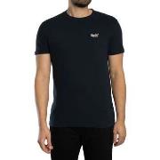 T-shirt Korte Mouw Superdry Essentieel Contrast EMB T-shirt