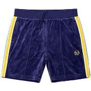 Korte Broek Sergio Tacchini Monte Velour Shorts Maritime Blue/Mango Mi...