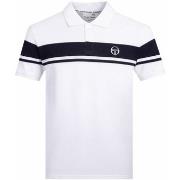 Polo Shirt Korte Mouw Sergio Tacchini Young Line Polo Shirt White/Mari...