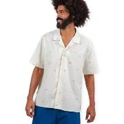 Overhemd Korte Mouw Brava Fabrics Beach Please Aloha Shirt - Ecru