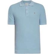 Polo Shirt Korte Mouw Gant Poloshirt van microgetextureerd katoen