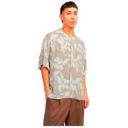 Overhemd Korte Mouw Jack &amp; Jones Chemise Jack Jones Jeff Aop Beige