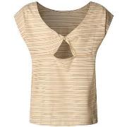 Top Pepe jeans T-shirt Pepe Jeans rayé à manches courtes avec nœud