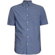 Overhemd Korte Mouw Gant Regular Classic Poplin overhemd met korte mou...