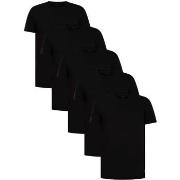 T-shirt Korte Mouw Lyle &amp; Scott Set van 5 basic lounge T-shirts