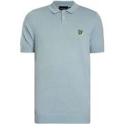 Polo Shirt Korte Mouw Lyle &amp; Scott Katoenen gebreide polo met kort...