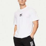 T-shirt Korte Mouw Karl Lagerfeld Reg Ss K Logo Tee White