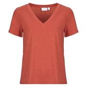T-shirt Korte Mouw Vila VILUXI GLITTER V-NECK