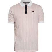 Polo Shirt Korte Mouw Fila BB1 Classic Striped Polo Shirt Pale Lilac/W...