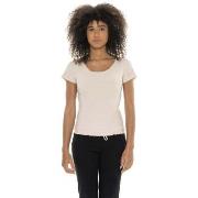 T-shirt Korte Mouw Leone 1947 Woman Rib Chic