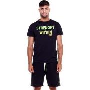 T-shirt Korte Mouw Leone 1947 Man Short Sleeves Sporty Fluo