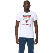 T-shirt Korte Mouw Leone 1947 Man Beach