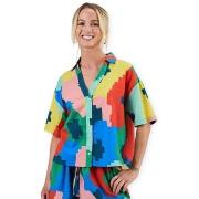 Overhemd Brava Fabrics Maxi Flowers Oversized Shirt
