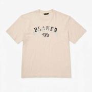 T-shirt Korte Mouw Blauer Camisetas Hombre Modèle Selkirk
