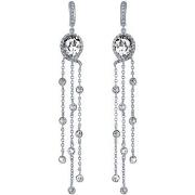 Boucles oreilles Mademoiselle Jolie Paris SENSUELLE chainettes en Cris...