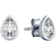 Boucles oreilles Mademoiselle Jolie Paris ROSEE en Cristal goutte