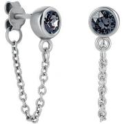 Boucles oreilles Mademoiselle Jolie Paris XAVIER puces avec chaine