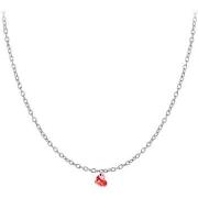 Collier Sc Crystal B2382-ARGENT-10004-ROUGE