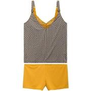 Pyjamas / Chemises de nuit Pomm'poire Top short jaune Tartelette