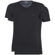 T-shirt Ea7 Emporio Armani PACK DE 2 TEE SHIRTS - Noir/noir - S