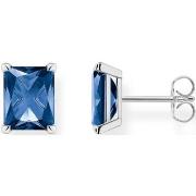 Boucles oreilles Thomas Sabo Clous d'oreilles pierre bleu marine