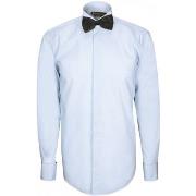 Chemise Emporio Balzani chemise col casse premium bleu