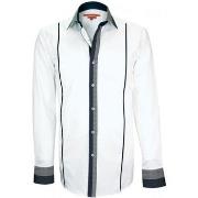 Chemise Andrew Mc Allister chemise bi-matiere york blanc