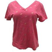 T-shirt Dress Code Tee Shirt Zinka Rose signe or KT107