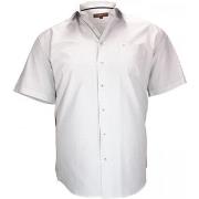 Chemise Doublissimo chemisette a rayure lewis blanc