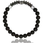 Bracelets Lauren Steven Bracelet Exclusive perles noires