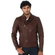 Veste Daytona TRUCKSTON COW VEG BRANDY