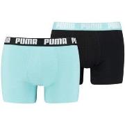 Boxers Puma Lot de 2 Boxers Homme Coton BASIC Noir Bleu