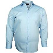 Chemise Doublissimo chemise popeline traditionnelle bleu