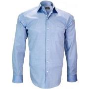 Chemise Emporio Balzani chemise fil a fil firenze bleu