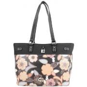 Sac à main Mac Alyster Sac shopping Fragrance noir motif fleur