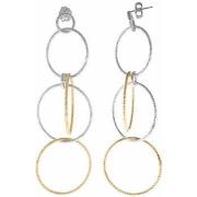 Boucles oreilles Orusbijoux Boucles D'oreilles En Argent Et Doré 4 Ron...