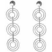 Boucles oreilles Orusbijoux Boucles D'oreilles Argent Rhodié Diamanté ...