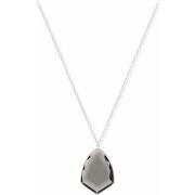 Collier Orusbijoux Collier Argent Rhodie Blason Pierre Poudré