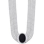 Collier Orusbijoux Collier Argent Jacky Chaine Boule Pierre Onyx