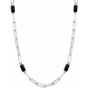 Collier Orusbijoux Collier Chaine Argent Celine Pierre Onyx