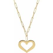 Collier Orusbijoux Collier Chaine Argent Doré Cœur Valentine