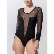 Bodys Luna Body design manches longues Grace noir Splendida