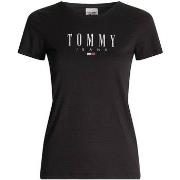 T-shirt Tommy Jeans T-shirt femmes moulant ref 52748 bds Noir