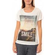 T-shirt Vero Moda Grafic girl s/s Top Box it 10101116 Blanc