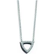 Collier Brillaxis Collier or blanc 18 carats diamants triangle