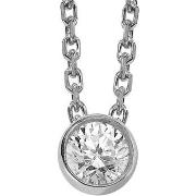 Collier Brillaxis Collier diamant serti clos 0.35ct or blanc