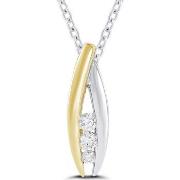 Pendentifs Brillaxis Pendentif trilogie diamant or 18 carats