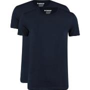 T-shirt Garage T-Shirts Basiques Bio Lot De 2 Bleu Foncé