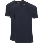 T-shirt Slater T-shirts Basique Lot de 2 Col-V Marine